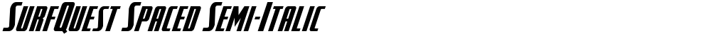 SurfQuest Spaced Semi-Italic