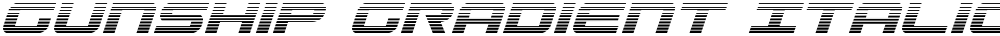 Gunship Gradient Italic