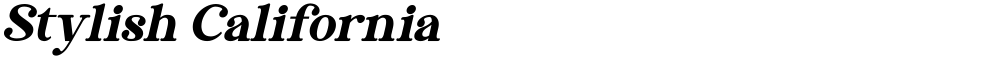 Stylish California