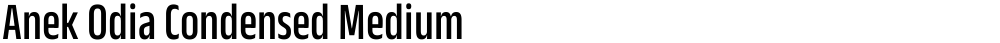 Anek Odia Condensed Medium