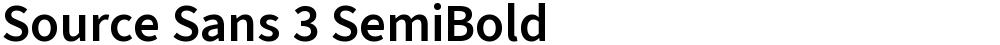Source Sans 3 SemiBold