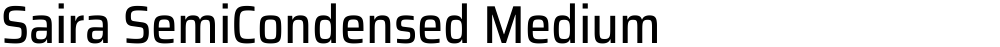 Saira SemiCondensed Medium