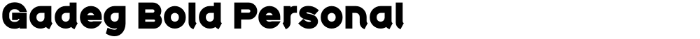 Gadeg Bold Personal