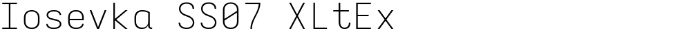 Iosevka SS07 XLtEx
