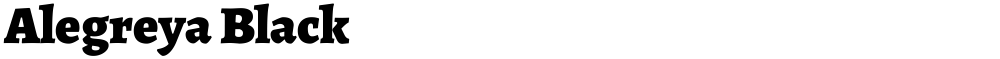 Alegreya Black