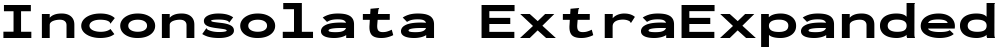 Inconsolata ExtraExpanded Black