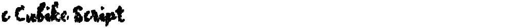c Cubike Script