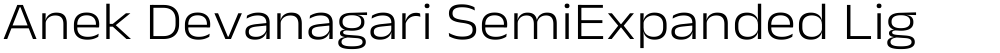 Anek Devanagari SemiExpanded Light