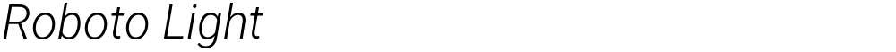 Roboto Light