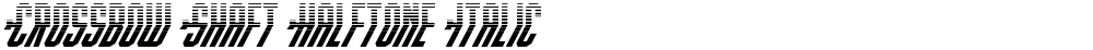 Crossbow Shaft Halftone Italic