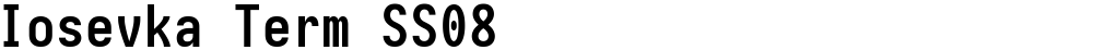 Iosevka Term SS08