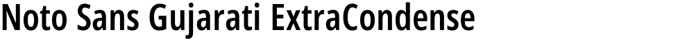 Noto Sans Gujarati ExtraCondensed SemiBold