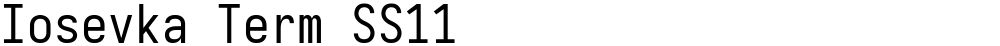 Iosevka Term SS11