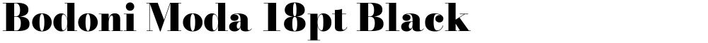 Bodoni Moda 18pt Black