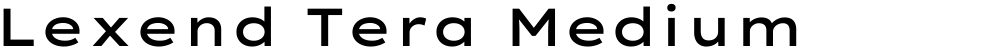 Lexend Tera Medium