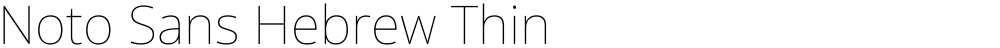 Noto Sans Hebrew Thin