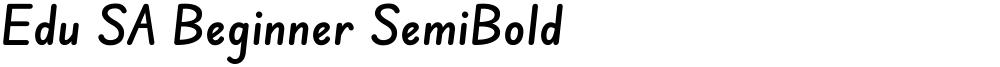 Edu SA Beginner SemiBold