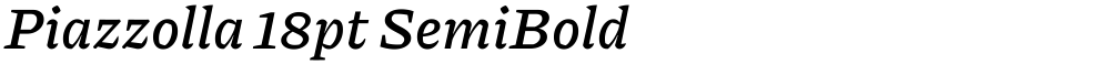 Piazzolla 18pt SemiBold