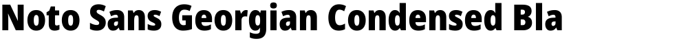 Noto Sans Georgian Condensed Black