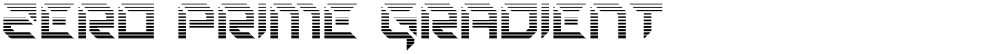 Zero Prime Gradient