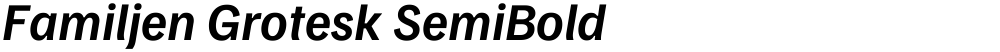 Familjen Grotesk SemiBold