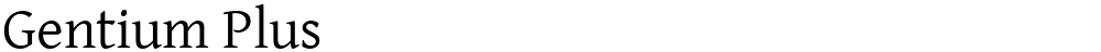 Gentium Plus