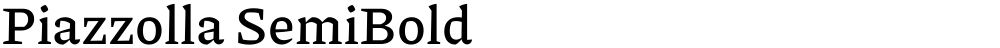 Piazzolla SemiBold