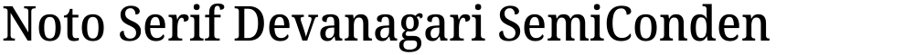 Noto Serif Devanagari SemiCondensed Medium
