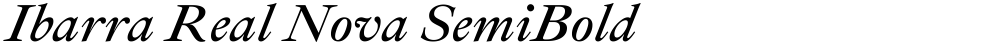 Ibarra Real Nova SemiBold