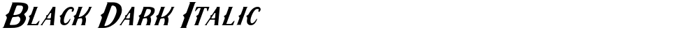 Black Dark Italic