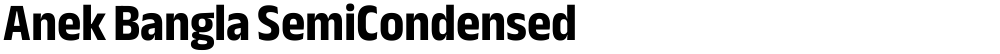 Anek Bangla SemiCondensed