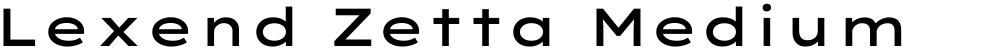 Lexend Zetta Medium