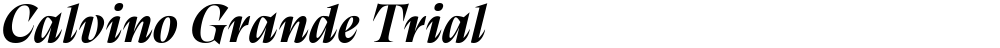 Calvino Grande Trial