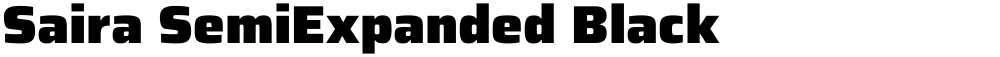 Saira SemiExpanded Black