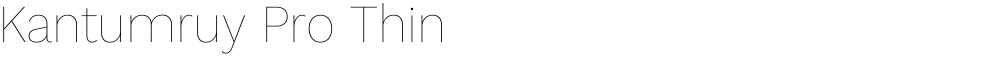 Kantumruy Pro Thin