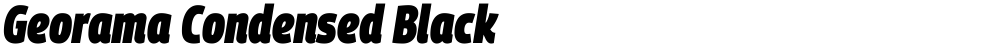 Georama Condensed Black