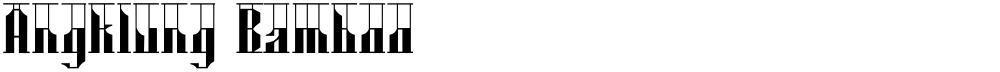 Angklung Bamboo