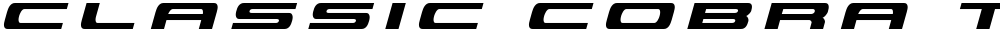 Classic Cobra Title Italic