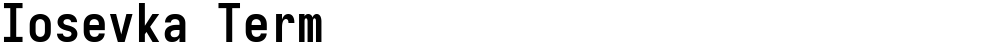 Iosevka Term