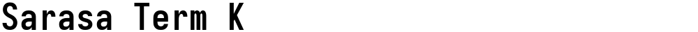 Sarasa Term K