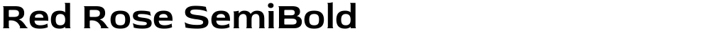 Red Rose SemiBold