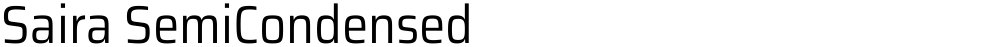 Saira SemiCondensed