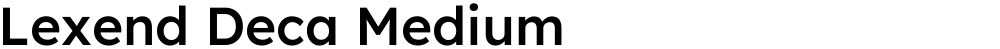 Lexend Deca Medium