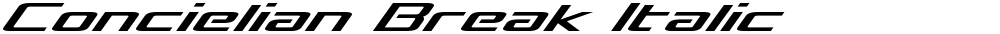 Concielian Break Italic