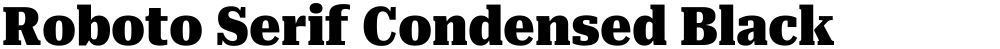 Roboto Serif Condensed Black