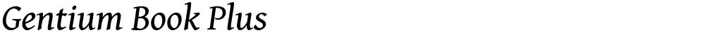 Gentium Book Plus