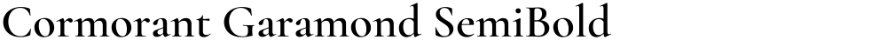Cormorant Garamond SemiBold