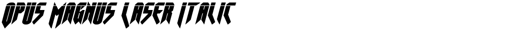 Opus Magnus Laser Italic