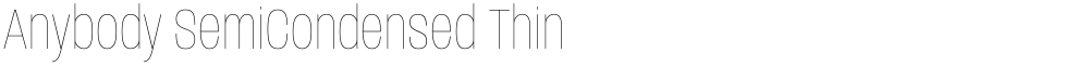 Anybody SemiCondensed Thin