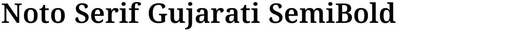 Noto Serif Gujarati SemiBold